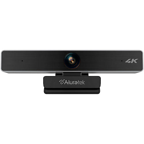 Aluratek 4K Ultra HD USB Webcam w/ 5X Digital Zoom, Dual Stereo Mics