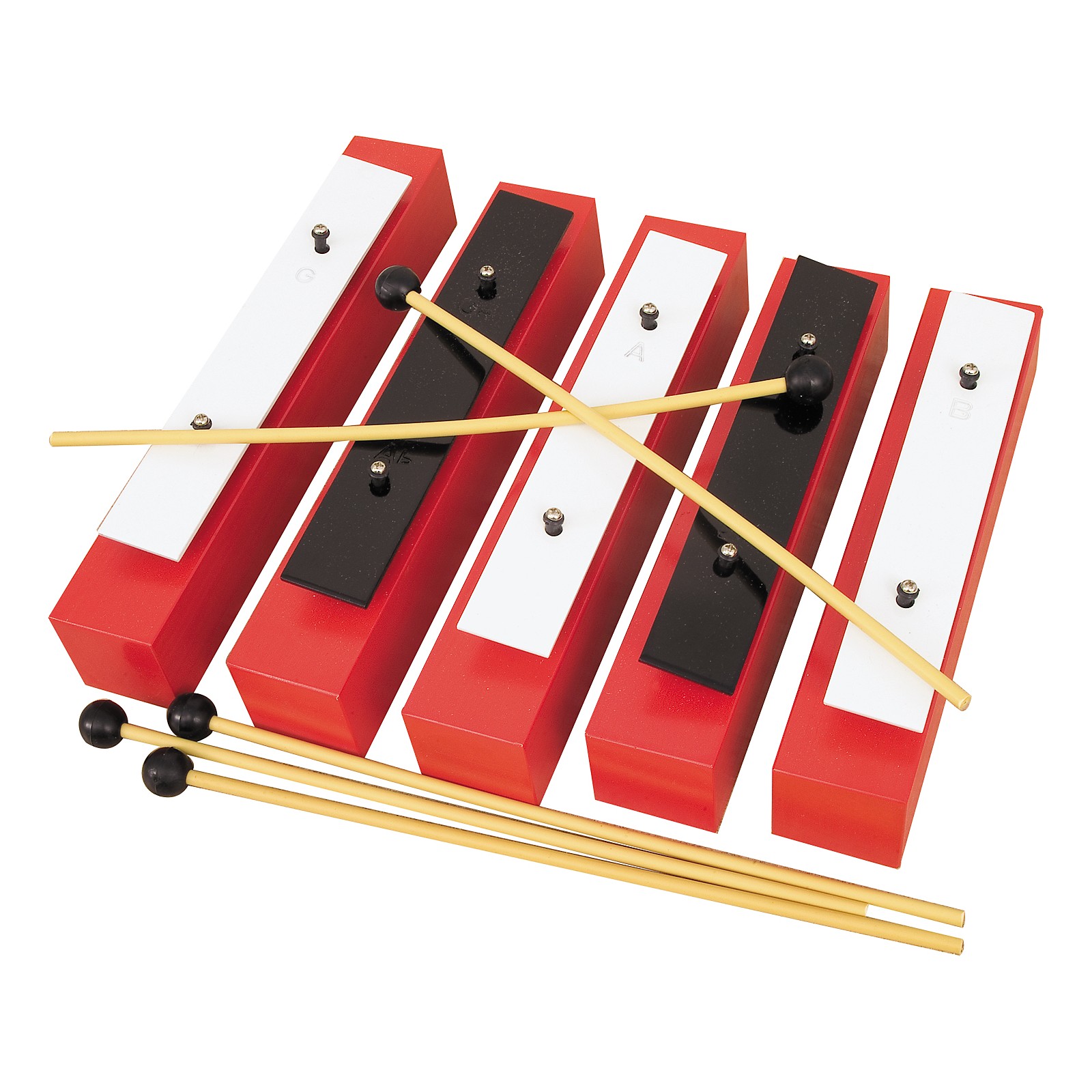 Rhythm Band 5 Note Chromatic Wooden Bass Bell Set Musician's Friend