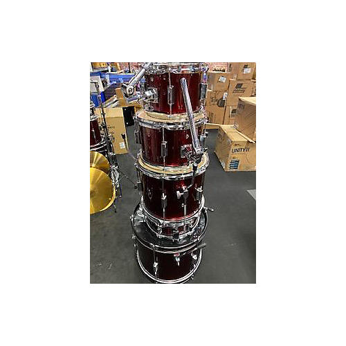 Rogue 5 PIECE COMPLETE Drum Kit Candy Apple Red