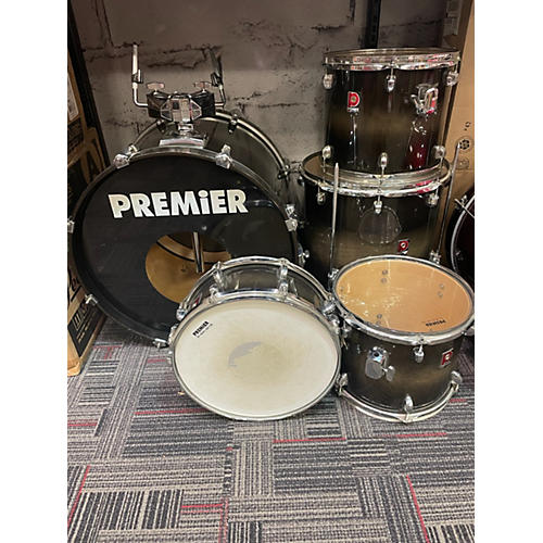 Premier 5-PIECE DRUM KIT Drum Kit Black and Silver