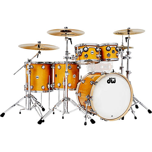 DW 5-Piece Collector's Series Santa Monica Shell Pack with Chrome Hardware Butterscotch