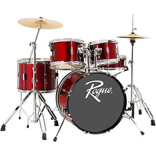 Rogue RGD0520 5-Piece Complete Drum Set Condition 1 - Mint Dark Red