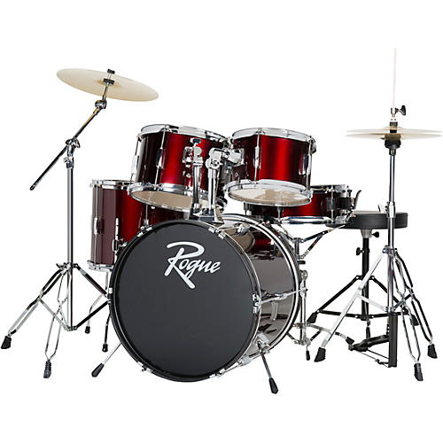 Rogue 5-Piece Complete Drum Set WineRogue 5-Piece Complete Drum Set Wine  