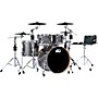 DWe 5-Piece Complete Kit Bundle With Roland Cymbals and DW Hardware - Black Galaxy Finish Ply