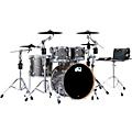 DWe 5-Piece Complete Kit Bundle with Roland Cymbals and DW Hardware Black Cherry Metallic LacquerBlack Galaxy Finish Ply