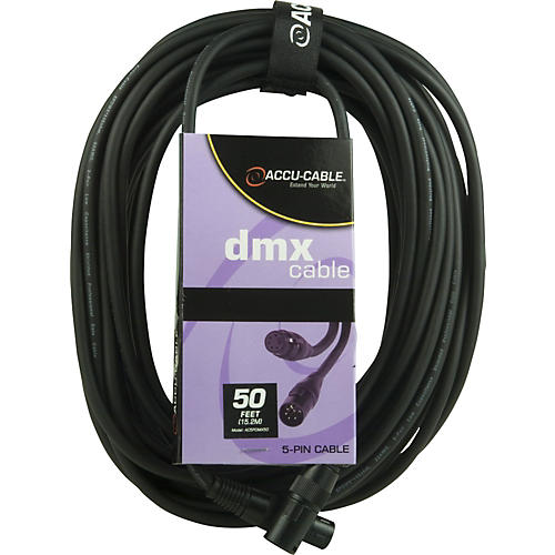 American DJ 5-Pin DMX Lighting Cable 50 ft.