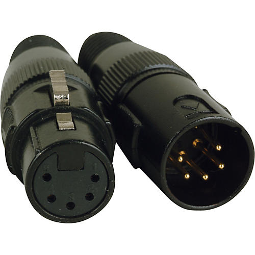 American DJ 5-Pin Male - Female XLR Connectors