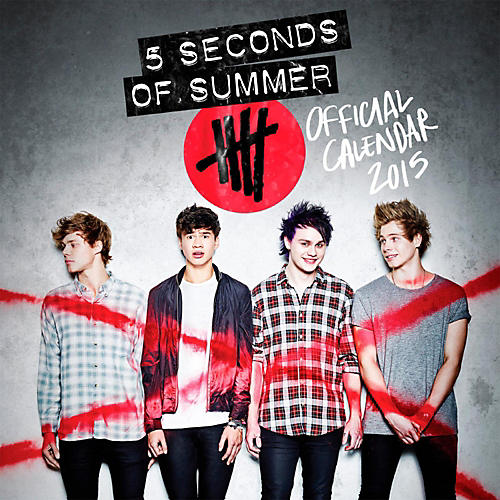 5 Seconds of Summer 2015 Calendar Square 12x12