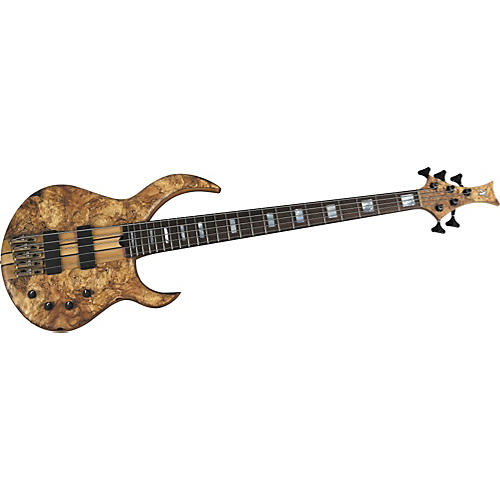 5-String Spalted Maple Burl Neck-Thru Bass