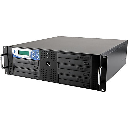 5 Target Rack DVD and CD Rack Mount Duplication System