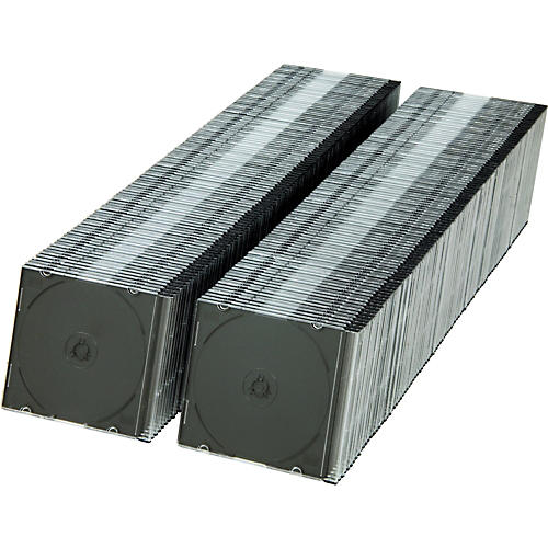 BK Media 5.2 mm Slim CD & DVD Jewel Cases 200-Pack