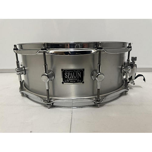 Spaun 5.5X14 A5514SC-SA Alum Snare Drum Satin Silver 10