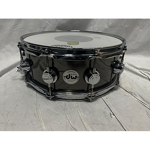 DW 5.5X14 Black Nickel Over Brass Drum Black Chrome 10