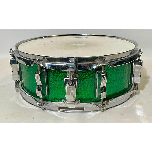 Ludwig 5.5X14 Classic Snare Drum GREEN SPARKLE 10