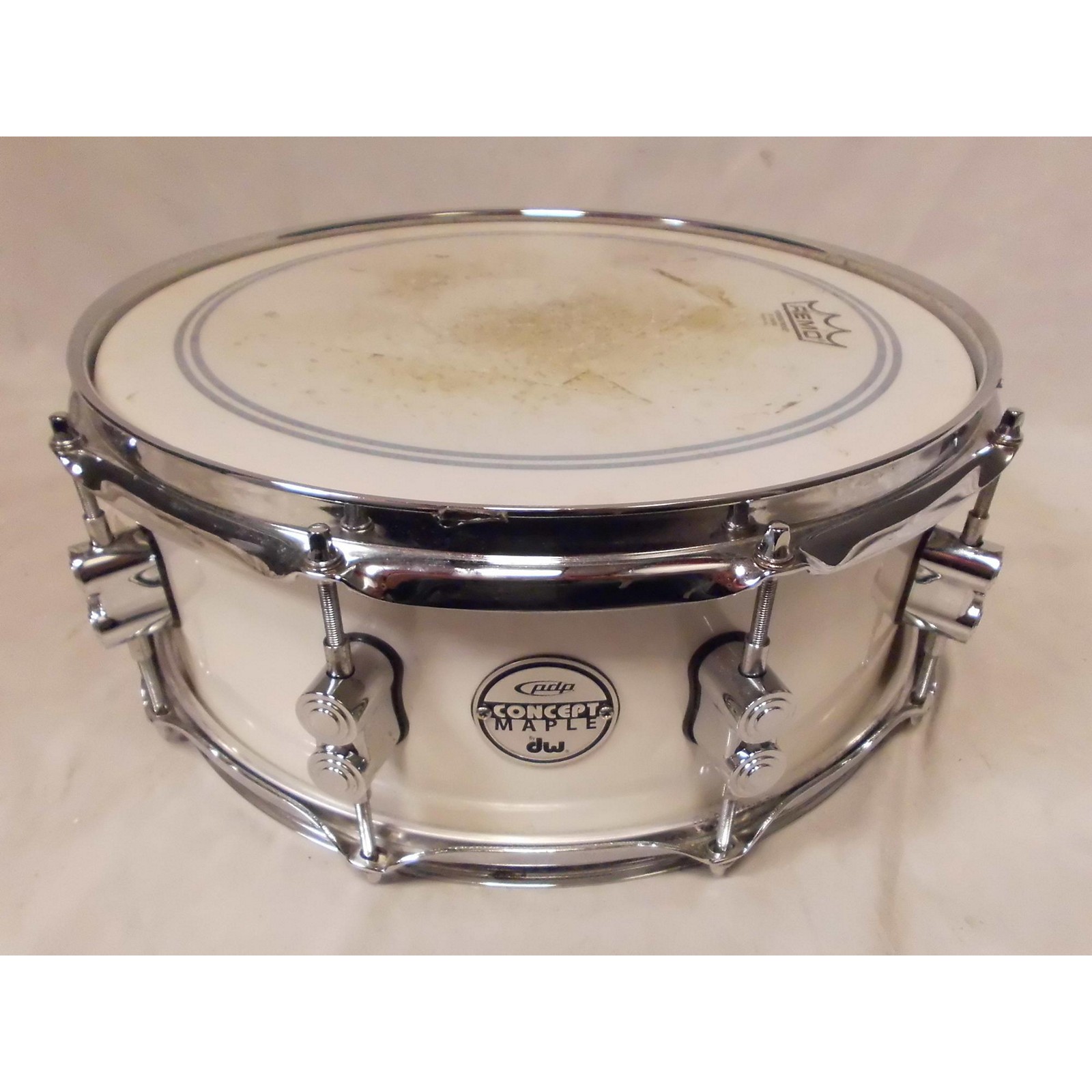 Used PDP by DW 5.5X14 Concept Series Snare Drum White 10 Musician's