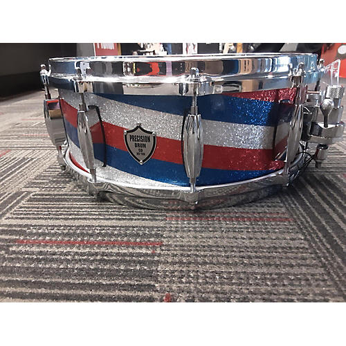 PRECISION DRUM CO 5.5X14 Custom Snare Drum American Stripes 10