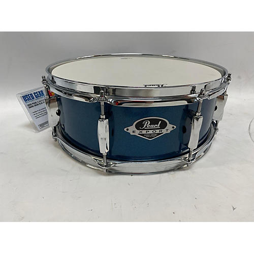 Pearl 5.5X14 EXPORT SNARE Drum BLUE SPARKLE 10