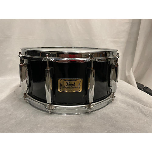 Pearl 5.5X14 MASTERS CUSTOM SNARE Drum Black 10