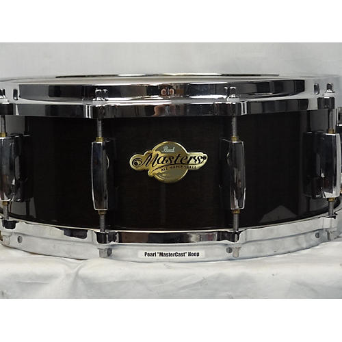 Pearl 5.5X14 Masters Premium Snare Drum Brown 10