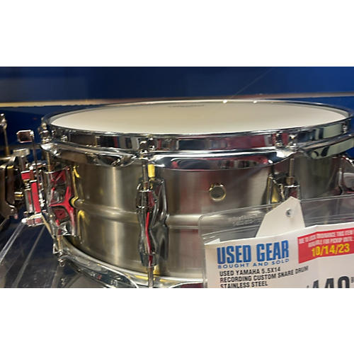 Yamaha 5.5X14 Recording Custom Snare Drum Stainless Steel 10