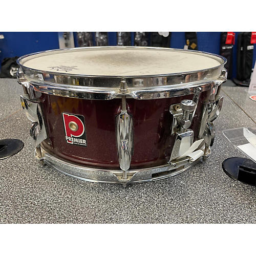 Premier 5.5X14 SNARE Drum Metallic Red 10