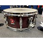 Used Premier 5.5X14 SNARE Drum Metallic Red 10