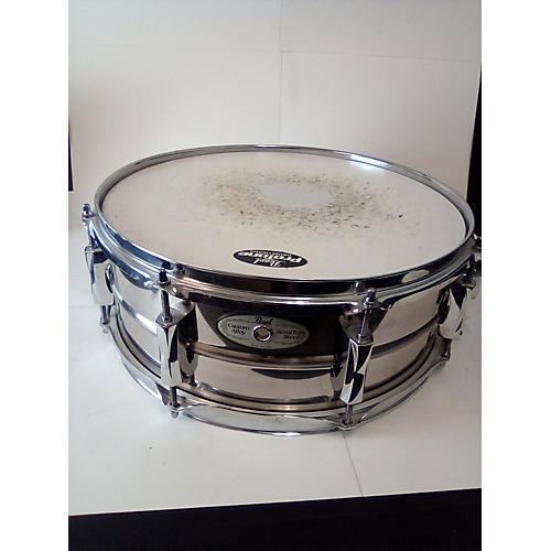 Pearl 5.5X14 Sensitone Snare Drum Silver 10