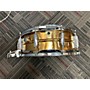 Used Ludwig 5.5X14 Super Sensitive Snare Brass Drum brass 10