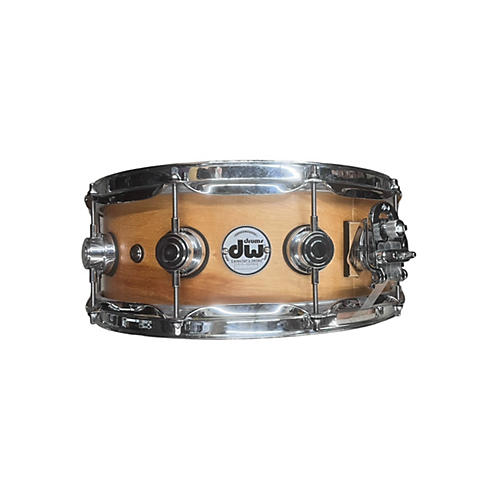 DW 5.5X14.5 Collector's Series Finish Ply Super Solid Maple Snare Drum Natural 145
