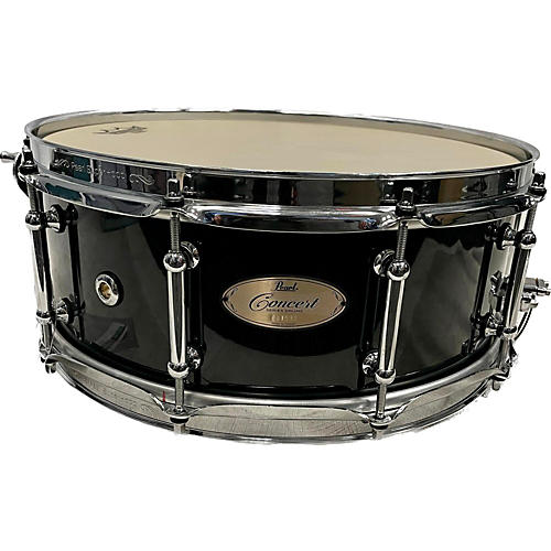 Pearl 5.5X14.5 Concert Snare Drum Black 145
