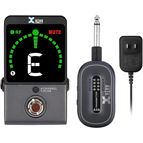 Xvive 5.8GHz Wireless Guitar Pedal System - Black