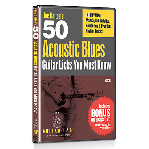 50 Acoustic Blues Licks You Must Know DVD with Bonus DVD