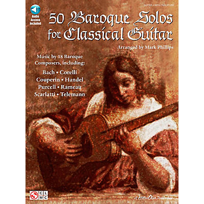 Hal Leonard 50 Baroque Solos for Classical Guitar Book with CD