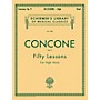 G. Schirmer 50 Lessons, Op. 9 by Concone for High Voice