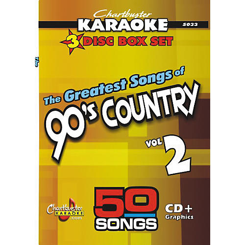 50 Song Pack: Greatest Songs of 90s Country Volume 2 CD+G