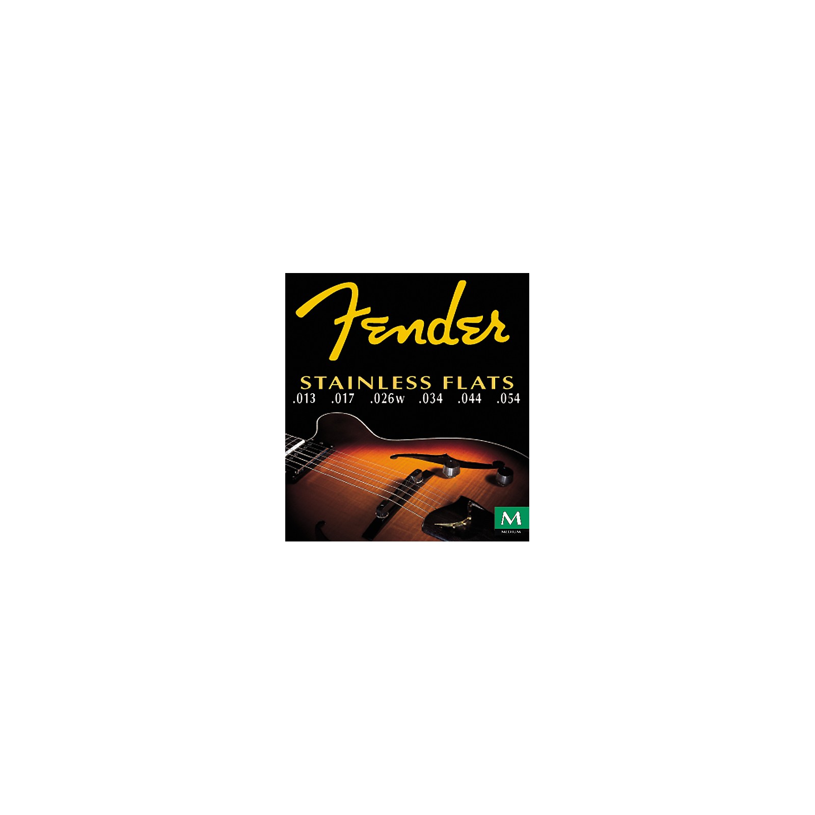 Fender 50M Stainless Flatwound Guitar Strings Musician's Friend