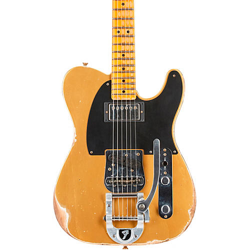 Fender Custom Shop 50s Vibra Telecaster Limited Edition Heavy Relic Electric Guitar Aztec Gold