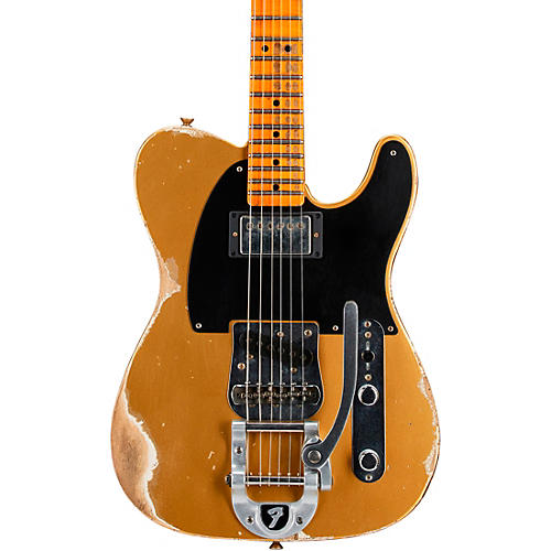 Fender Custom Shop '50s Vibra Telecaster Limited-Edition Heavy Relic Electric Guitar Aztec Gold