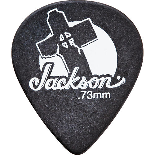 Jackson 511 Black Leaning Cross Guitar Picks - 1 Dozen .60 mm