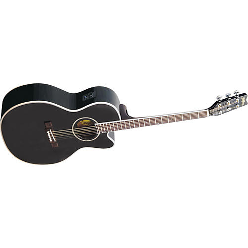 Washburn EA8B Cutaway Acoustic-Electric Guitar Black | Musician's