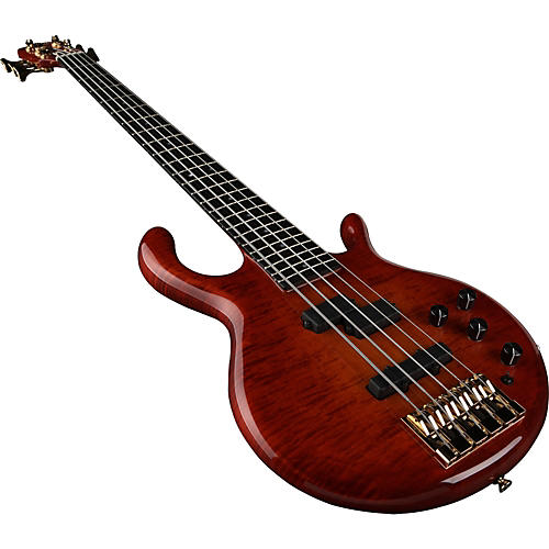 Pedulla MVP 5-String AAA Flamed Maple Bass Amber Sunburst Ebony Fretboard |  Musician's Friend