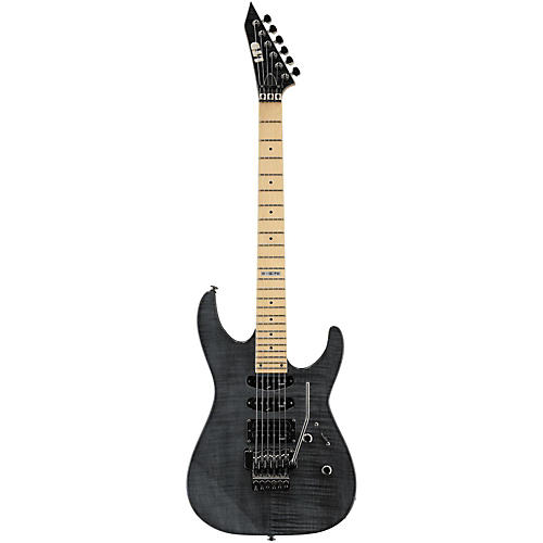 高級品市場 LTD ESP M-103 Black See-Thru Guitar Electric Maple Flame ギター