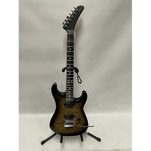 EVH 5150 Series Deluxe Solid Body Electric Guitar Black Burl Poplar