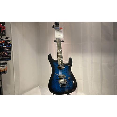 EVH 5150 Series Deluxe Solid Body Electric Guitar Trans Blue