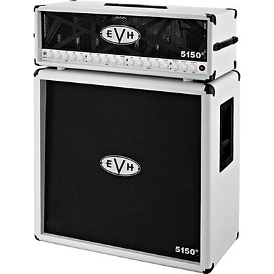 EVH 5150III 100W Guitar Tube Head, Ivory With 5150III 4x12 Guitar Cab, Ivory