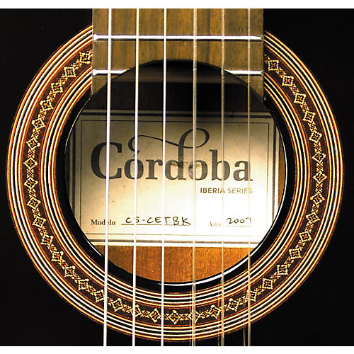 Cordoba C5-CETBK Thinbody Classical Acoustic-Electric Guitar Black Natural