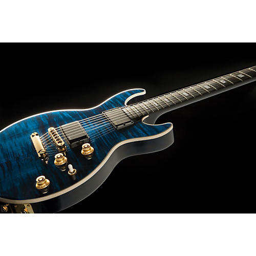 Gibson Longhorn Double Cutaway Electric Guitar Trans Blue