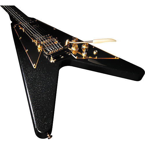 Gibson Custom Lenny Kravitz 1967 Flying V Ebony Gold Hardware