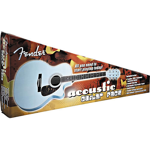 Fender DGA-1 Acoustic Guitar Pak Shell Pink | Musician's Friend