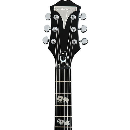 ギター Epiphone Flamekat Ebony Flame Graphic Epiphone Flamekat Semi-Hollowbody Electric Guitar (2000